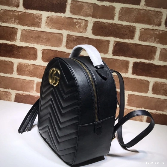 First bag ru Gucci Marmont Backpack GG 0803
